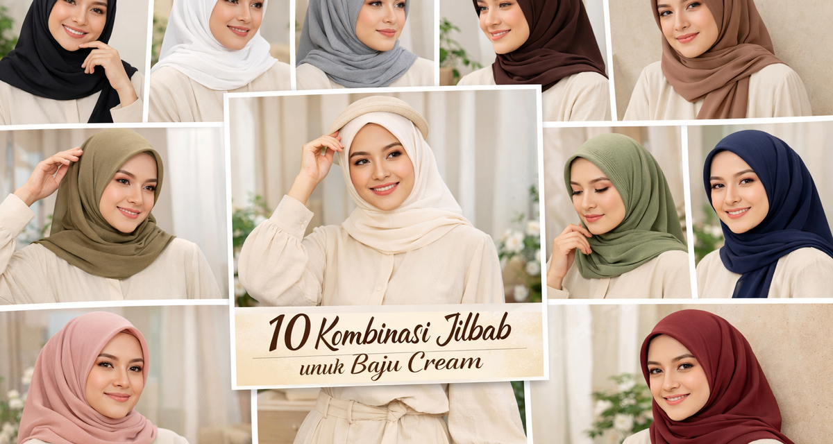 Stylist Bongkar Rahasia: Ini Warna Jilbab Terbaik untuk Baju Cream