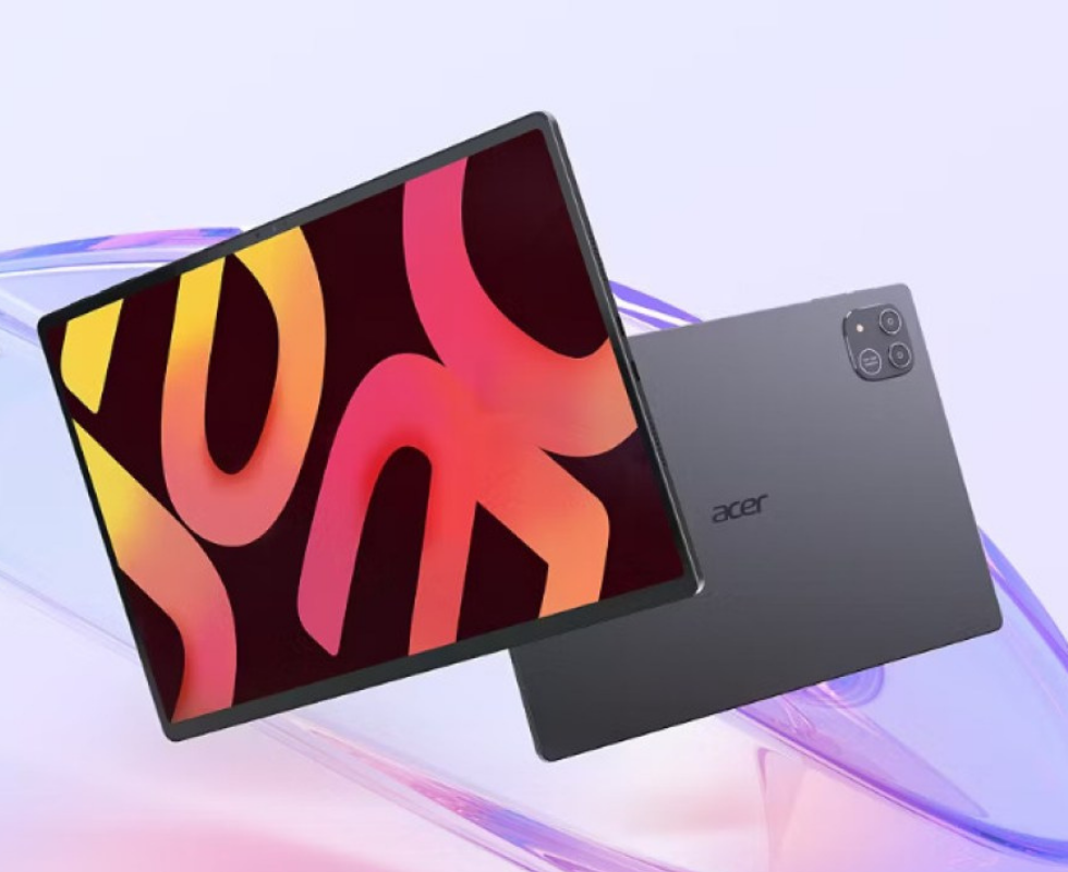 Acer Iconia Duo S14 dengan layar OLED 14,2 inci dan fitur Two-Way Display yang dapat berfungsi sebagai monitor kedua.