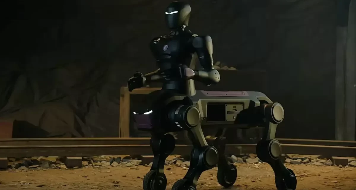 Robot Centaur China Punya Empat Kaki Beroda dan Lengan