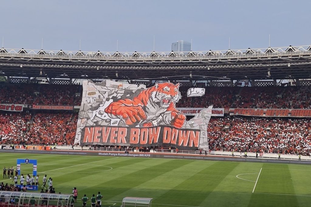 Koreografi The Jakmania saat Persija vs Persib di SUGBK